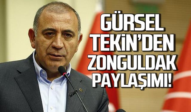 Gürsel Tekin ekonomi ve ahlakı Zonguldak ile özetledi!