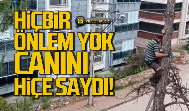 Hiçbir önlem almadı! Canını tehlikeye attı!