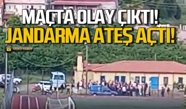 Maçta olay çıktı! Jandarma ateş açtı!