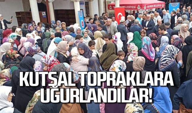 Hacı adayları kutsal topraklara uğurlandı!