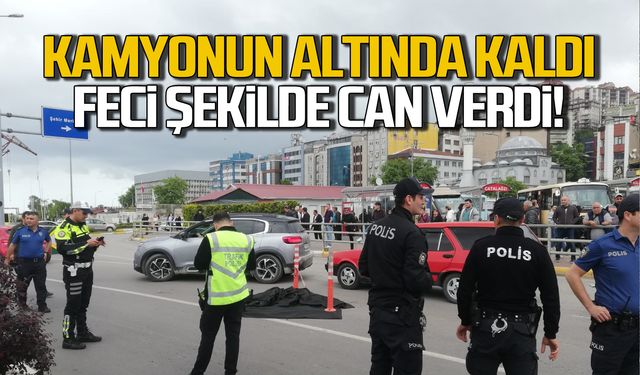 Uğur Mumcu Kavşağında kaza! 59 yaşındaki kadın kamyonun altında can verdi!