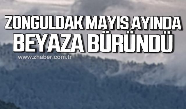 Zonguldak Mayıs ayında beyaza büründü!