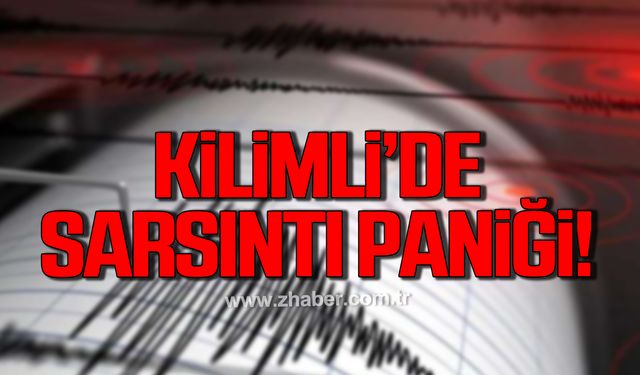 Kilimli'de sarsıntı paniği!