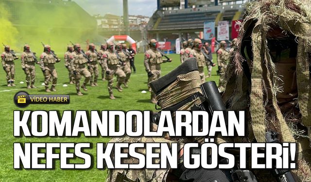 Komandolardan nefes kesen gösteri!