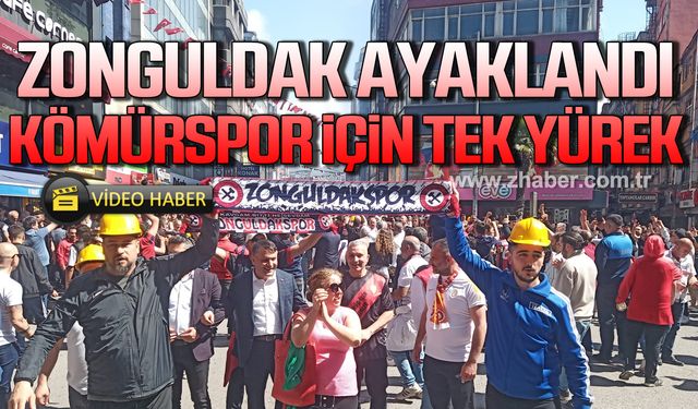 Zonguldak, Kömürspor için tepki yürüyüşü düzenledi!