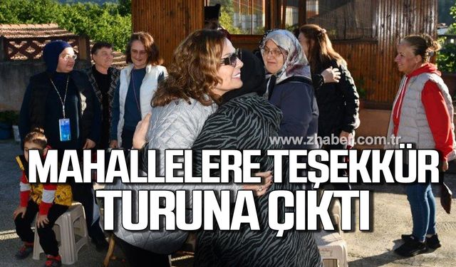 Neriman Posbıyık mahallelere teşekkür turuna çıktı!