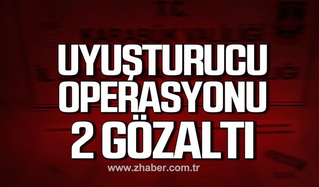 Karabük’te uyuşturucu operasyonu! 2 gözaltı!