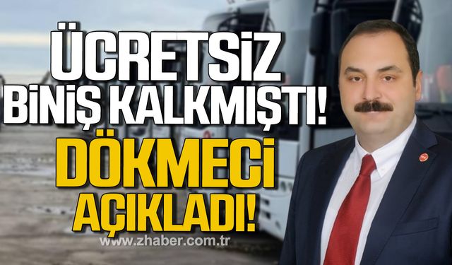 Kozlu otobüslerinde 65 yaş üstüne ücretsiz biniş kalkmıştı! Altuğ Dökmeci açıkladı!