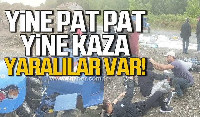 Alaplı'da pat pat kazası! 3 kişi yaralandı!