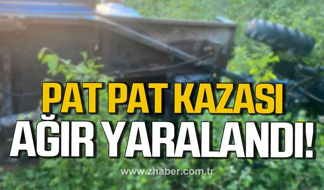 Kdz. Ereğli’de pat pat kazası! Ağır yaralandı!