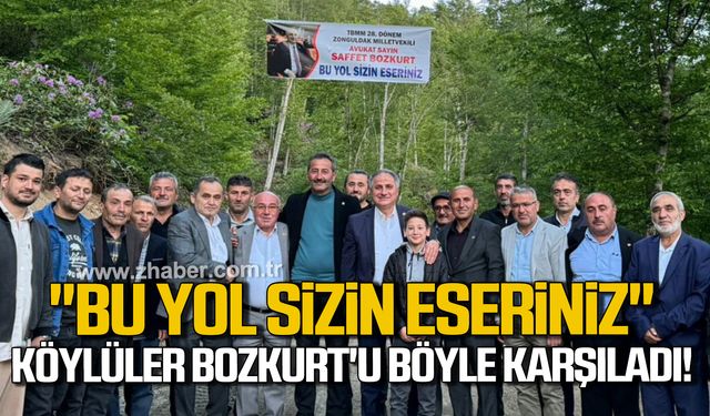 Ereğli ve Devrek yolu bağlandı! Köylüler Saffet Bozkurt'u böyle karşıladı!