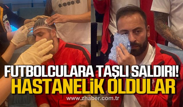 Iğdır'da taraftarlar Kastamonuspor otobüsünü taşladı! 2 oyuncu hastanelik oldu!