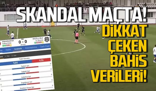 Şaibeli Ankaraspor – Nazilli Belediyespor maçında bahis detayı!