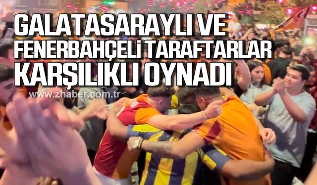 Devrek'te şampiyonluk kutlamalarında rakip taraftarlar karşılıklı oynadı!