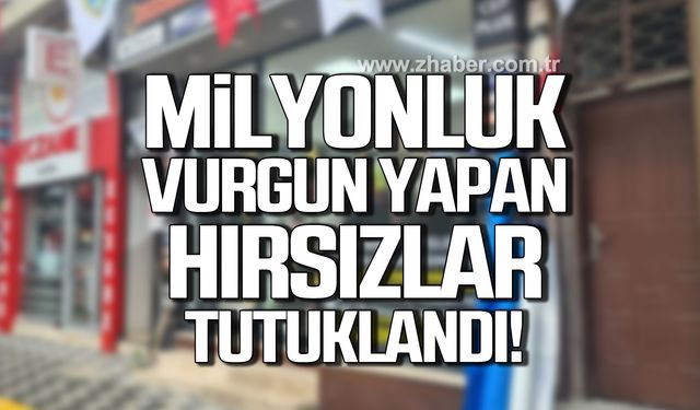 Alaplı'da 13 cep telefonu çalan hırsızlar tutuklandı!