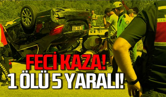 Karabük'te feci kaza! 1 ölü 5 yaralı!