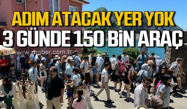 Amasra'ya ziyaretçi akını! 3 günde 150 bin araç giriş yaptı!