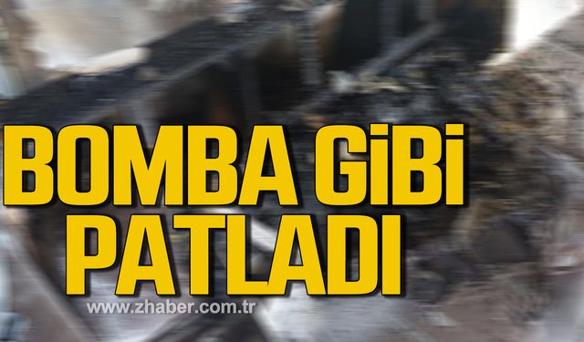 Alaplı'da bir evde batarya bomba gibi patladı!