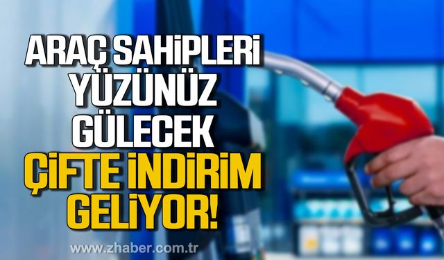 Araç sahipleri yüzünüz gülecek! Akaryakıtta çifte indirim!