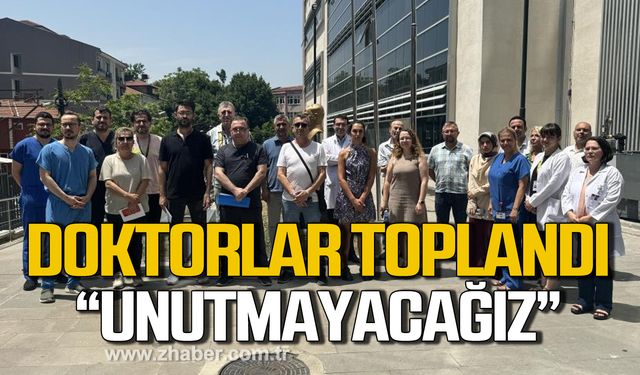 Zonguldak'ta doktorlar trafik kazasında hayatını kaybeden arkadaşları için toplandı!