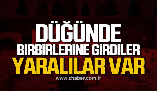 Kozlu'da olaylı gece! Düğünde birbirlerine girdiler, yaralılar var!