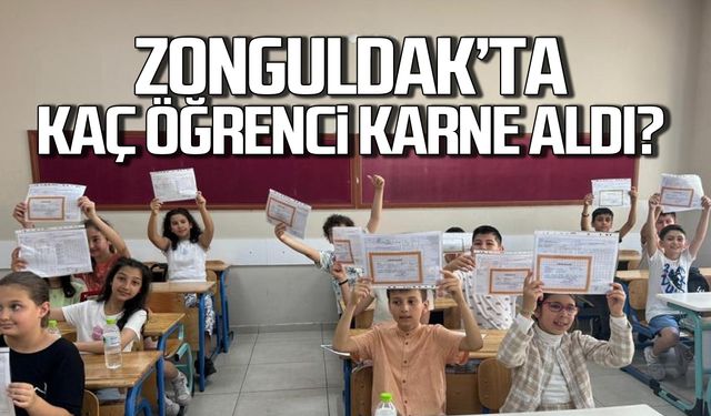 Zonguldak’ta 90 bin 660 öğrenci karne sevinci yaşandı.