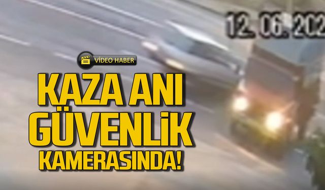 Devrek'te kaza anı güvenlik kamerasında! 2 kişi yaralandı!