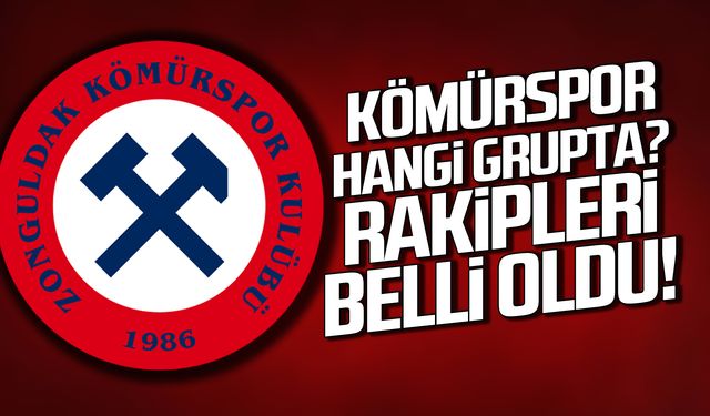 Zonguldak Kömürspor hangi grupta? Rakipleri belli oldu!