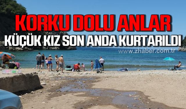 Plajda korku dolu anlar! 10 yaşındaki kız çocuğu boğulma tehlikesi geçirdi!