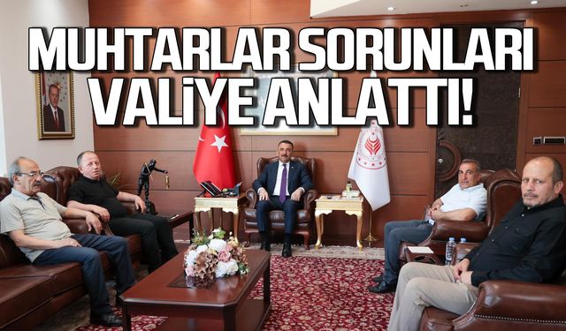 Muhtarlar sorunları Vali Hacıbektaşoğlu'na anlattı!