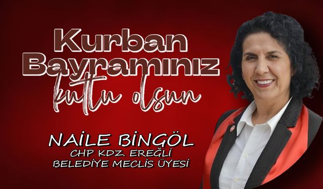 Naile Bingöl'den 2024 Kurban Bayramı mesajı