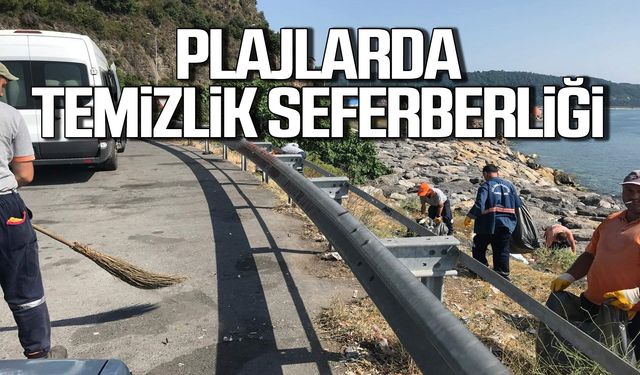 Ereğli plajlarında temizlik seferberliği