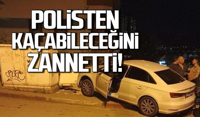 Polisten kaçabileceğini zannetti! Yakayı ele verdi!