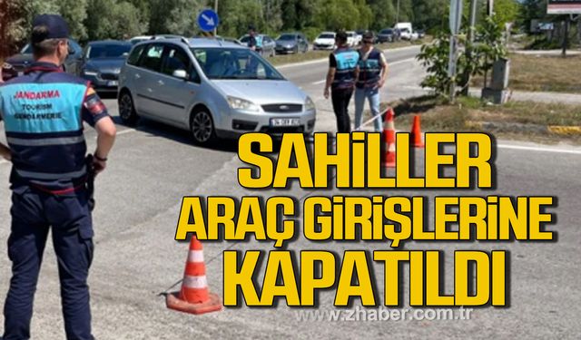 Bartın’da İnkumu plajı ile Güzelcehisar plajı araç girişlerine kapatıldı!