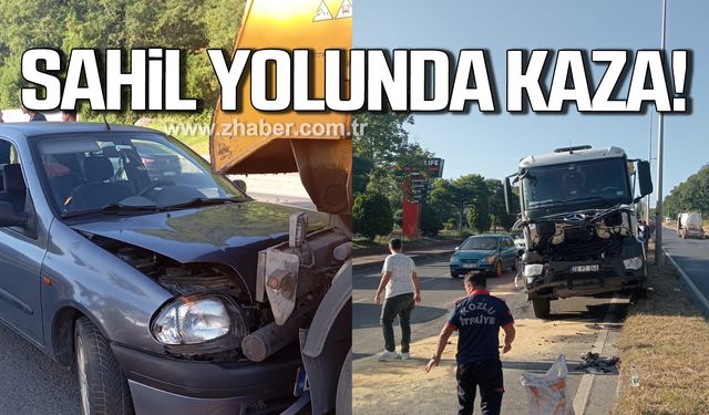 Zonguldak- Kozlu sahil yolunda kaza!