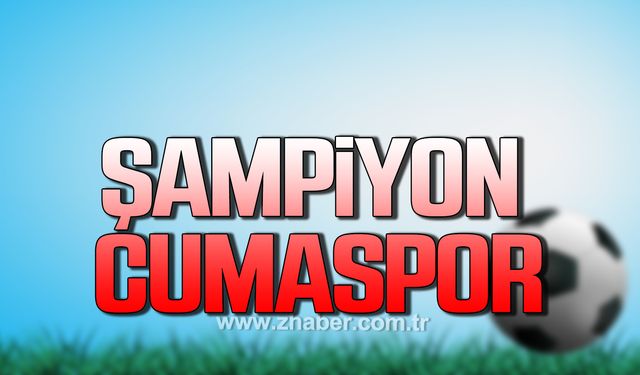 Cumaspor Esnafspor’u mağlup ederek şampiyon oldu!