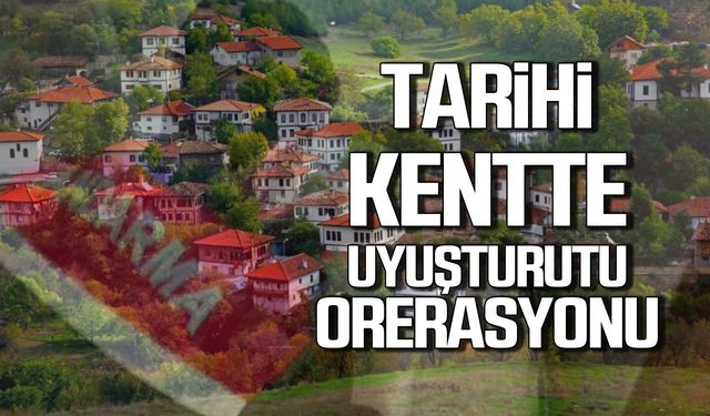 Tarihi kentte uyuşturucu operasyonu