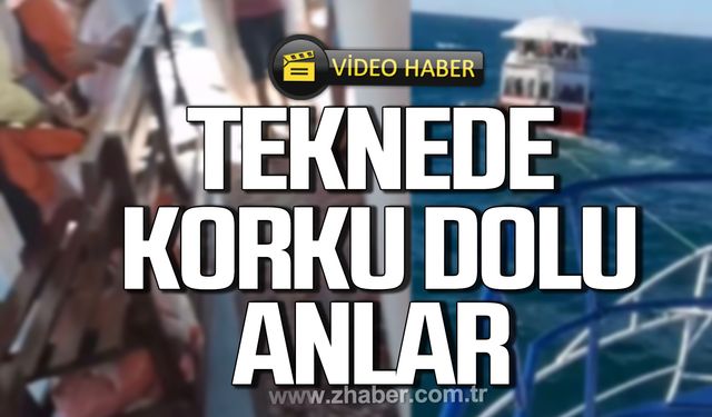 Bartın'da arıza yapan gezi teknesinde korku dolu anlar!