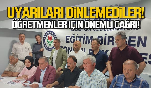 Eğitim Bir Sen'den öğretmenler için önemli çağrı!