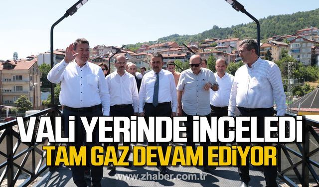 Vali Hacıbektaşoğlu Devrek'te çalışmaları yerinde inceledi!