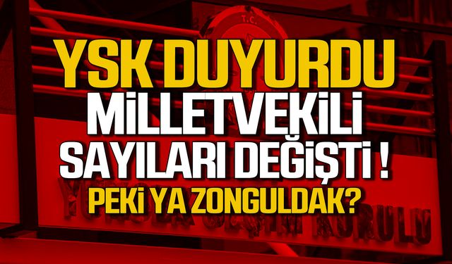 YSK duyurdu: İllerin milletvekili sayıları değişti Peki ya Zonguldak?