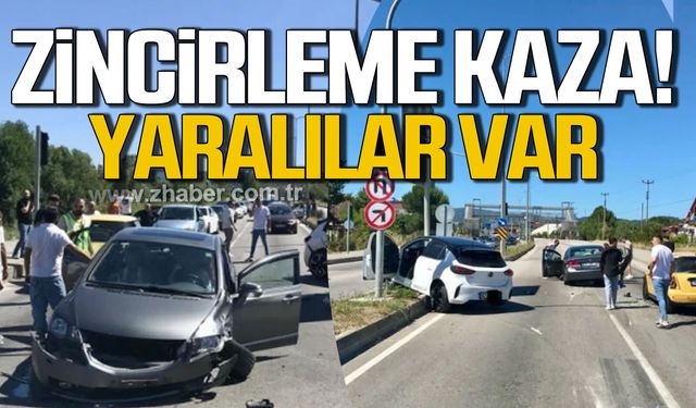 Bartın'da zincirleme kaza' Yaralılar var!