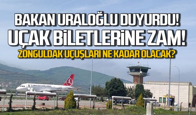 Uçak biletlerine zam! Zonguldak seferleri ne kadar olacak?