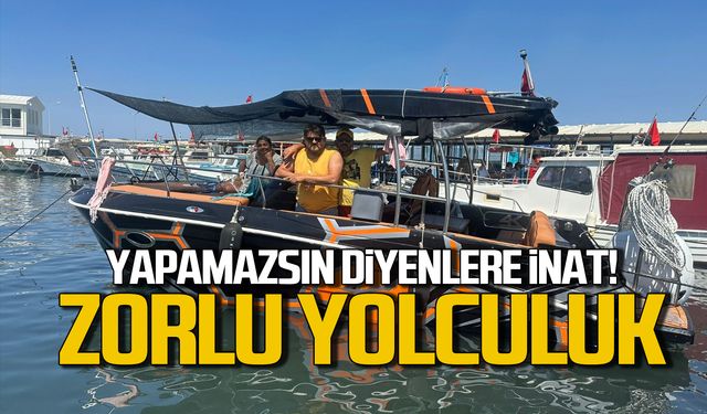 Yapamazsın diyenlere inat! Zorlu yolculuk