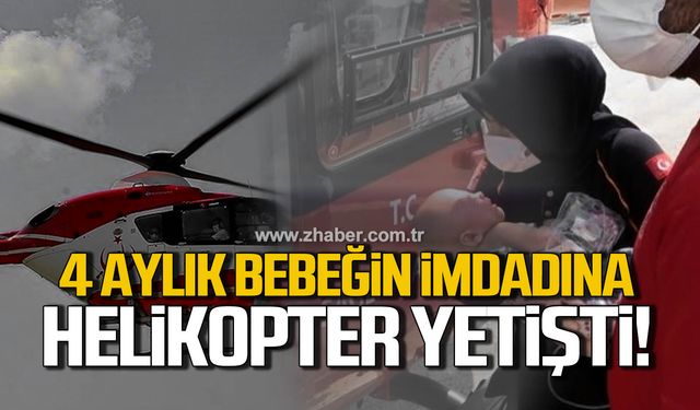 Bartın'da hava ambulansı 4 aylık bebek için havalandı!