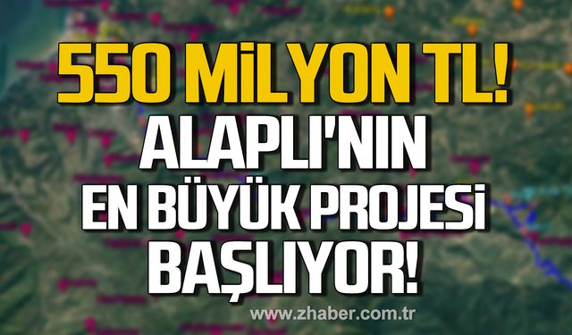 Bozkurt duyurdu! Alaplı'nın en büyük projesi başlıyor!