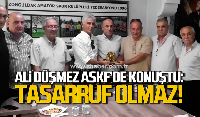 Ali Düşmez ASKF’de konuştu: Tasarruf olmaz!