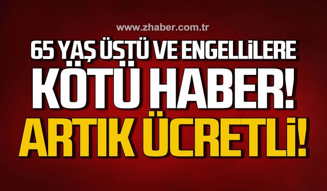 Kdz. Ereğli'de 65 yaş üstüne ücretsiz taşıma kalkıyor!