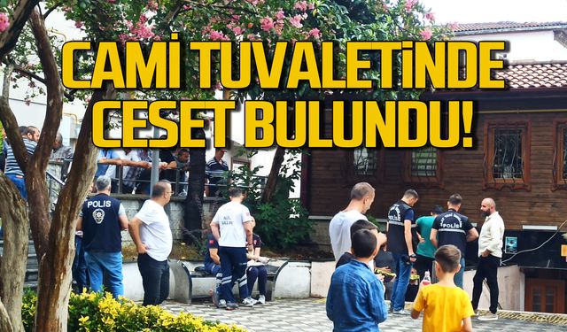 Cami tuvaletinde ceset bulundu!