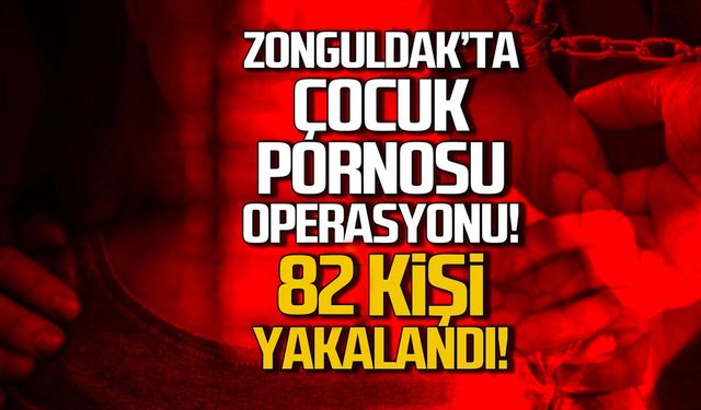 Zonguldak'ta çocuk pornosu operasyonu! 82 kişi yakalandı!